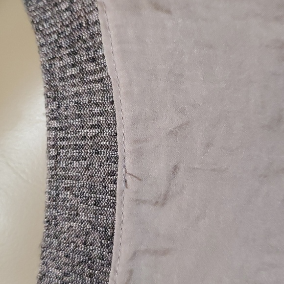 Zara L shimmery pink satin top ribbed hems wet look top shiny top sleeveless - Picture 6 of 9